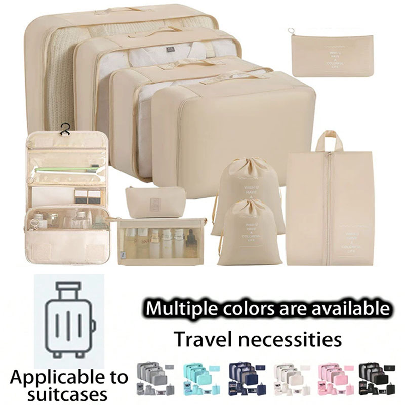 Travel Accessories Toiletry Bag - Reisset met opbergzakken 7/8/9/10-delig, digitale toiletartikelen
