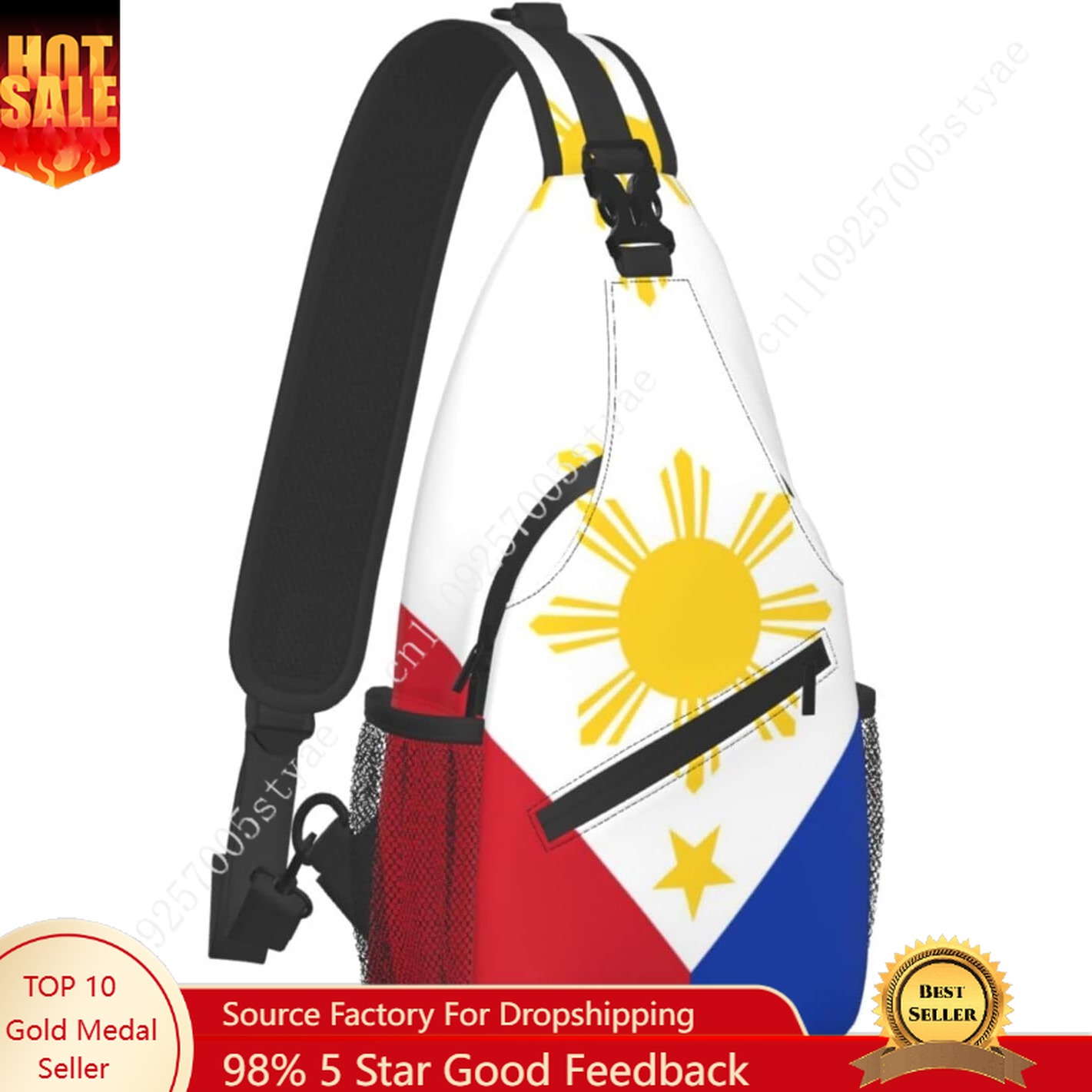 Travel Accessories Philippines - Filippijnse vlag Sling Rugzak Heren Dames