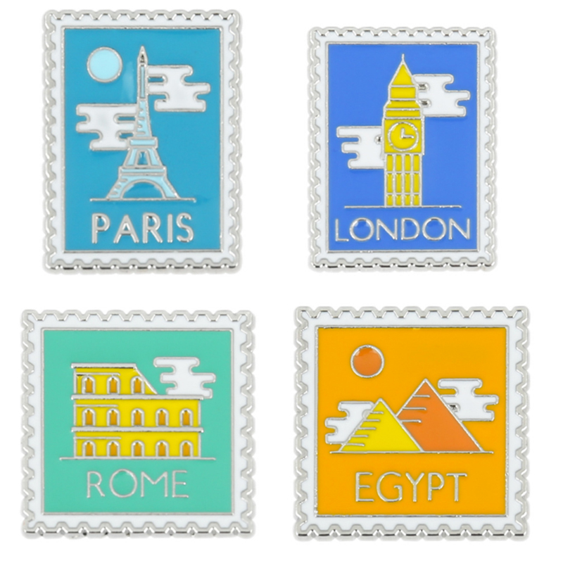 Travel Accessories London - Fancy Album Legering Badge Rugzak Broche