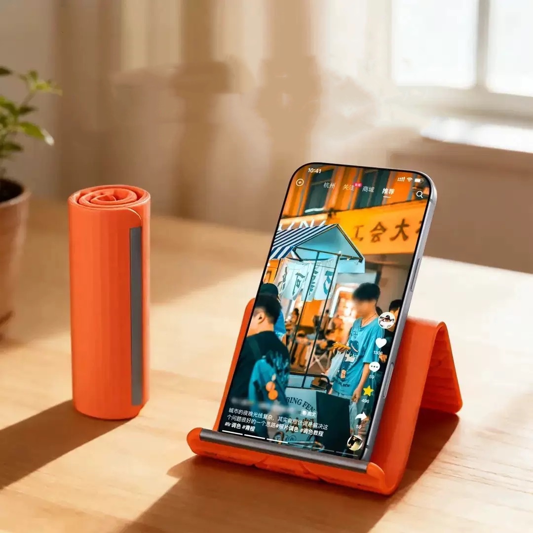 Travel Accessories Holder - Luie draagbare telefoonstandaard Siliconen desktop-tabletlaptophouder Creatieve