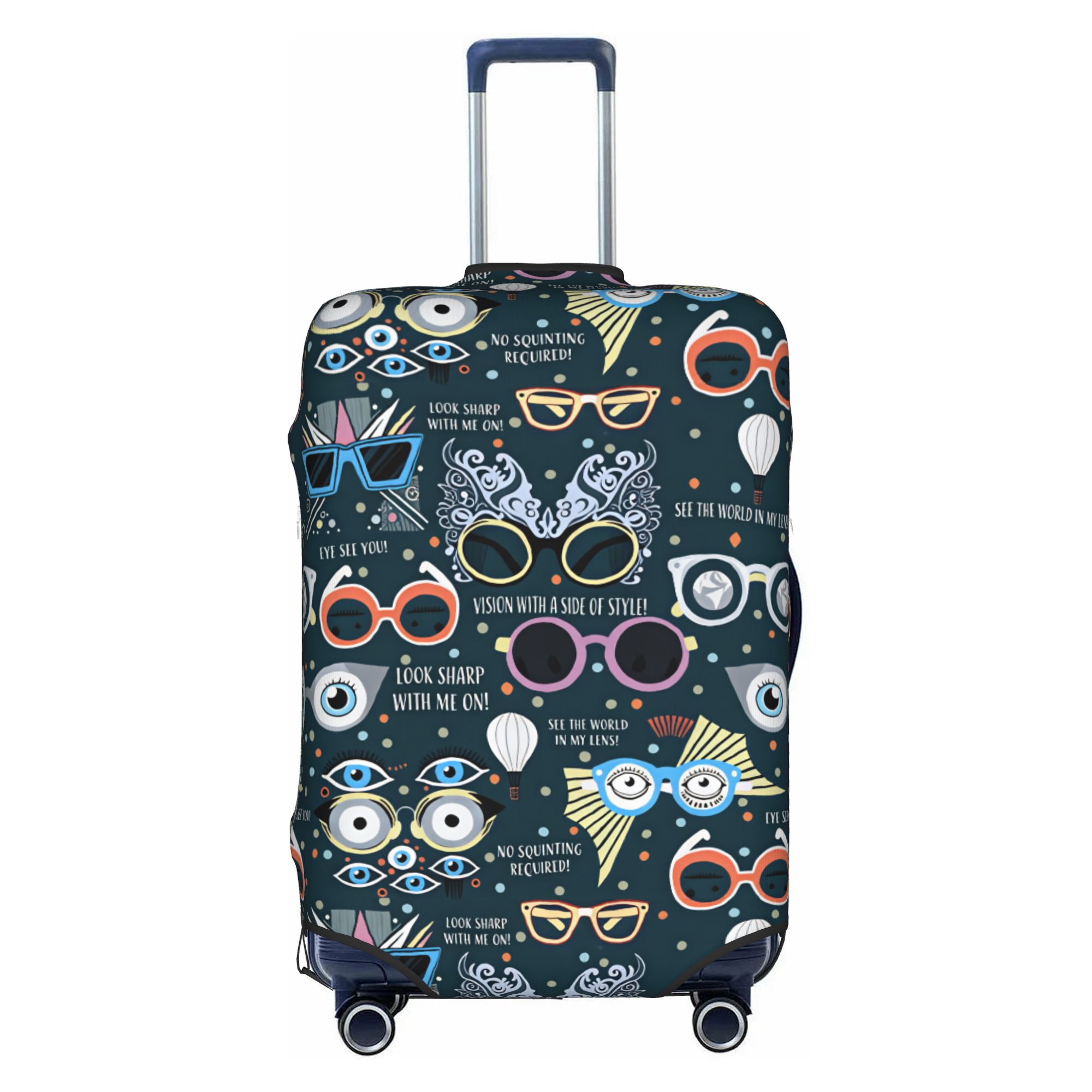Quirky Travel Accessories - Optometrist Opticien Bagagehoes Mode Grillige Zonnebril