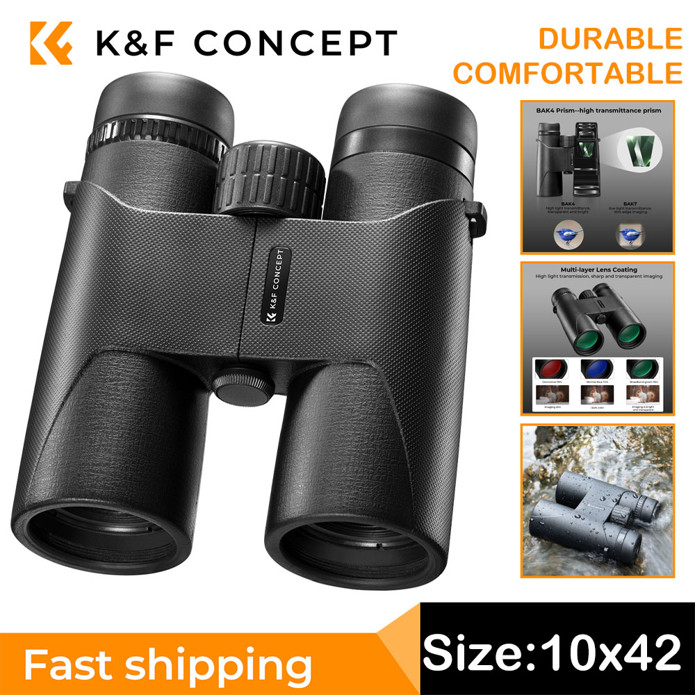 Travel Video Accessories - K&F CONCEPT 10x42 Compacte verrekijker voor