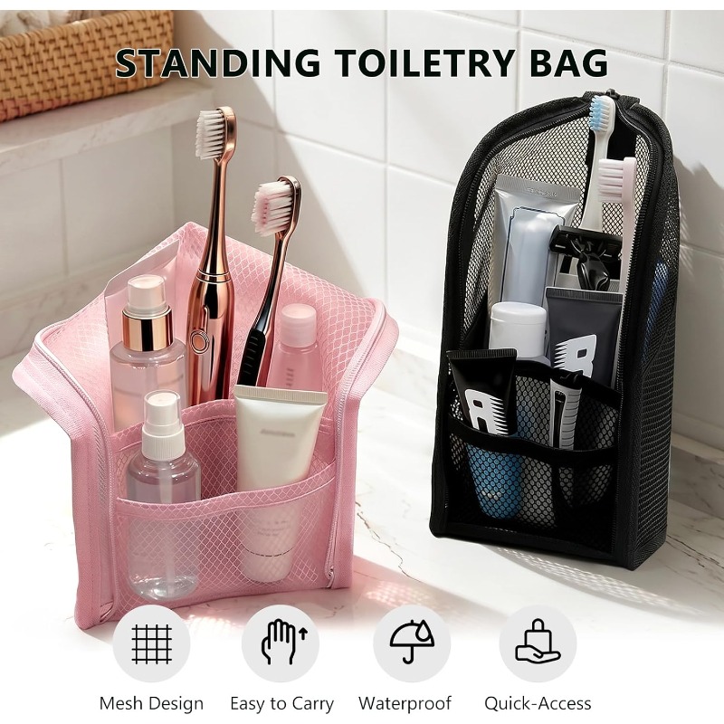 Mesh toilettas, ademend, sneld - Travel Accessories Holder recensie en prijs