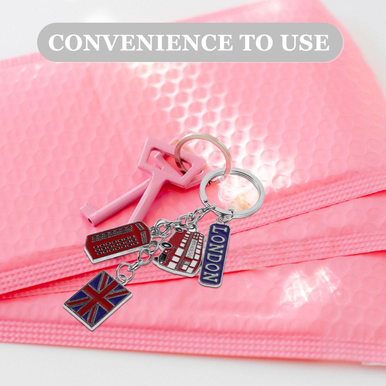 5 stuks Londen sleutelhangers  - Travel Accessories London recensie en prijs