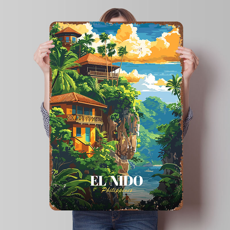 El Nido Filipijnen Reisposter  - Travel Accessories Philippines recensie en prijs