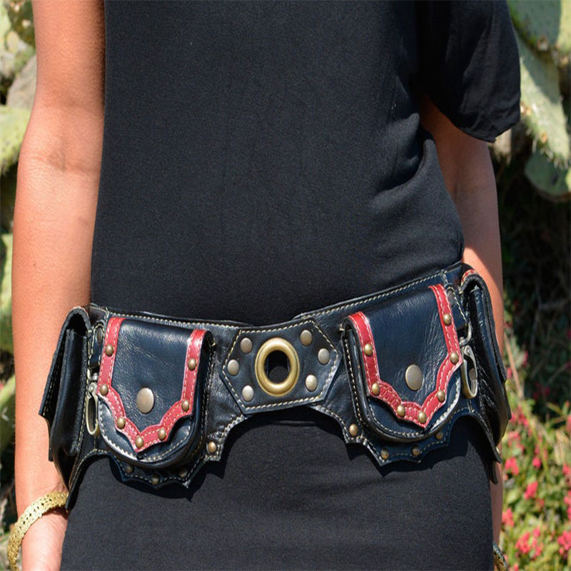 Steampunk Handgemaakte Lederen - Travel Accessories Hip Belt recensie en prijs