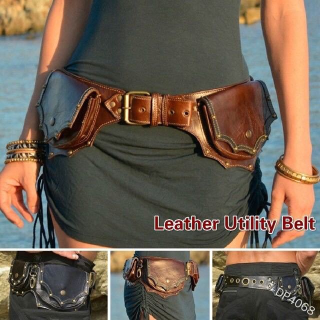 Middeleeuwse Steampunk Leer Ut - Travel Accessories Hip Belt recensie en prijs