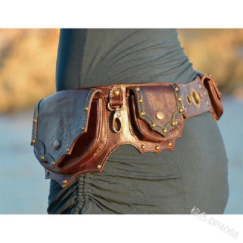 Middeleeuwse Steampunk Leer Ut - Travel Accessories Hip Belt recensie en prijs
