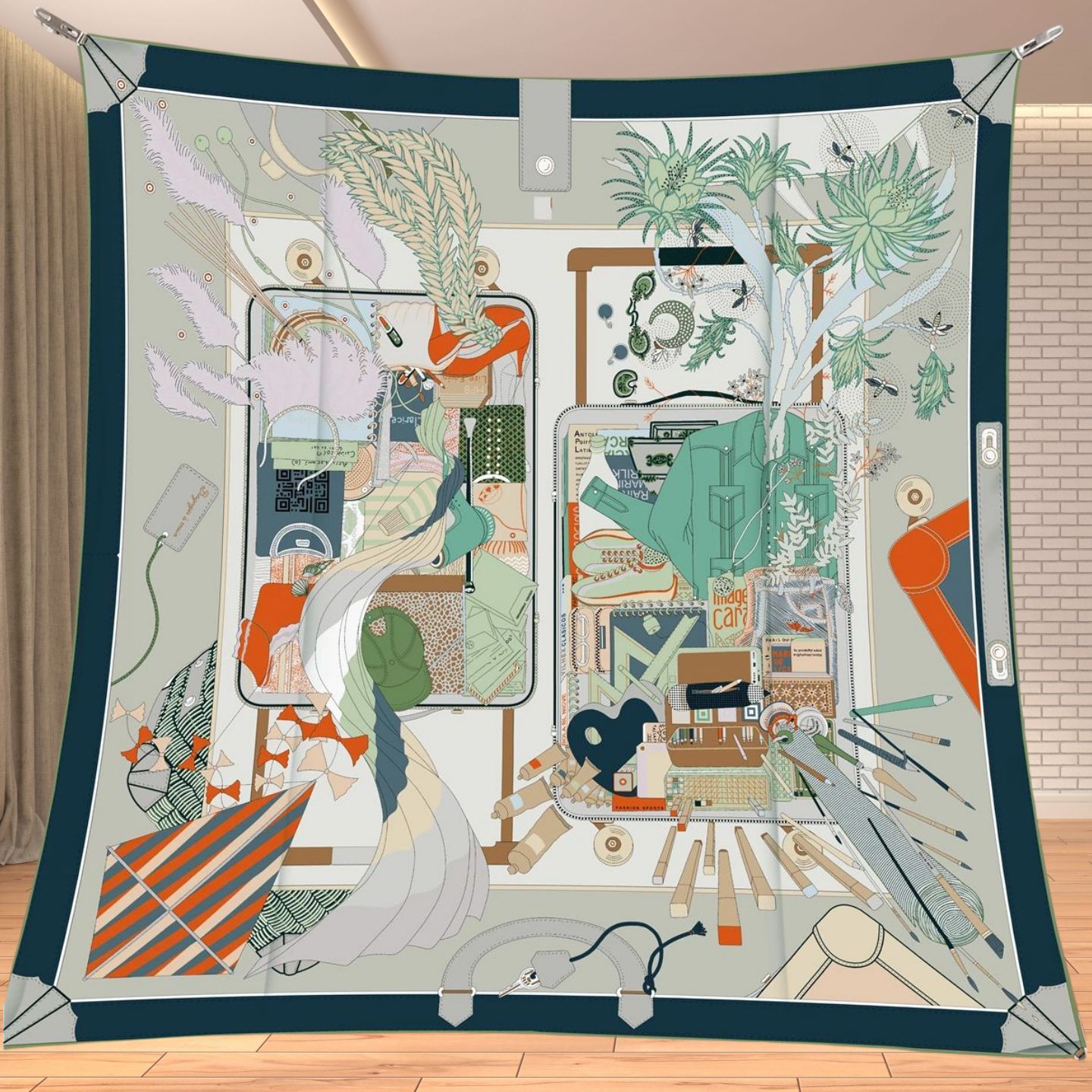 90cm Twill Zijdeachtige Vierka - Travel Accessories Unisex recensie en prijs