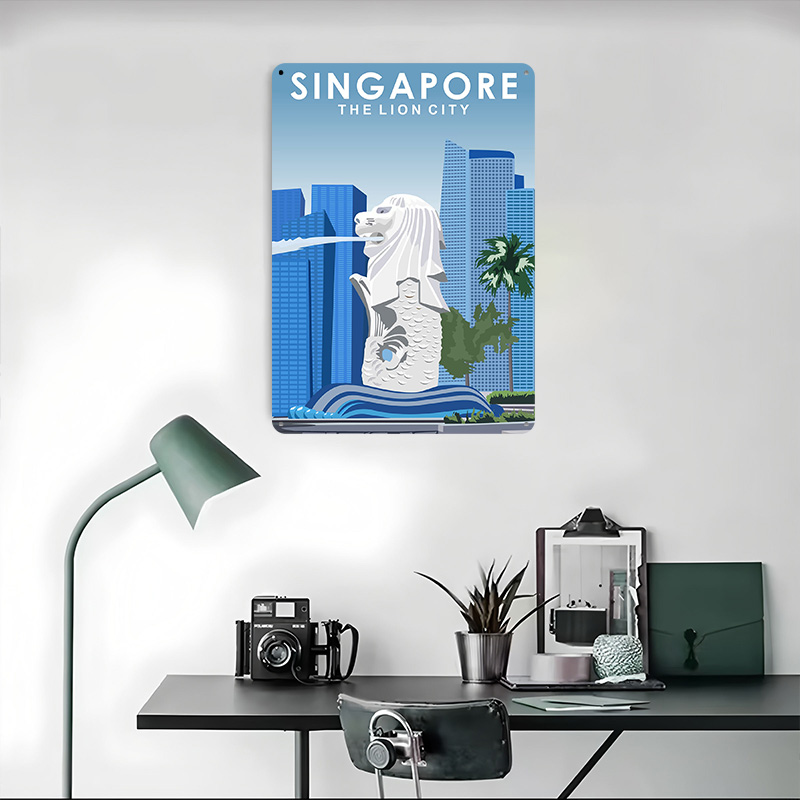 Singapore Travel Tin Poster Aa - Travel Accessories Singapore recensie en prijs