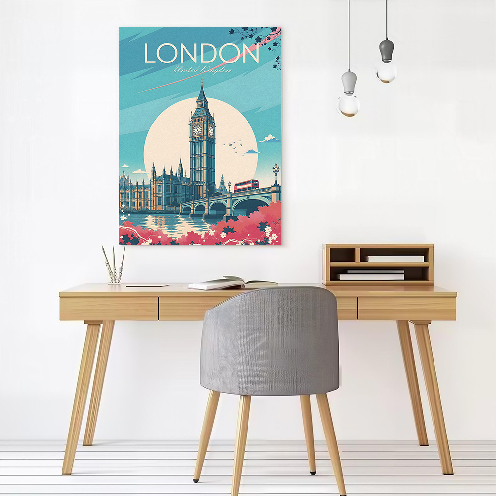 Londen Reis Canvas Poster Wand - Travel Accessories London recensie en prijs