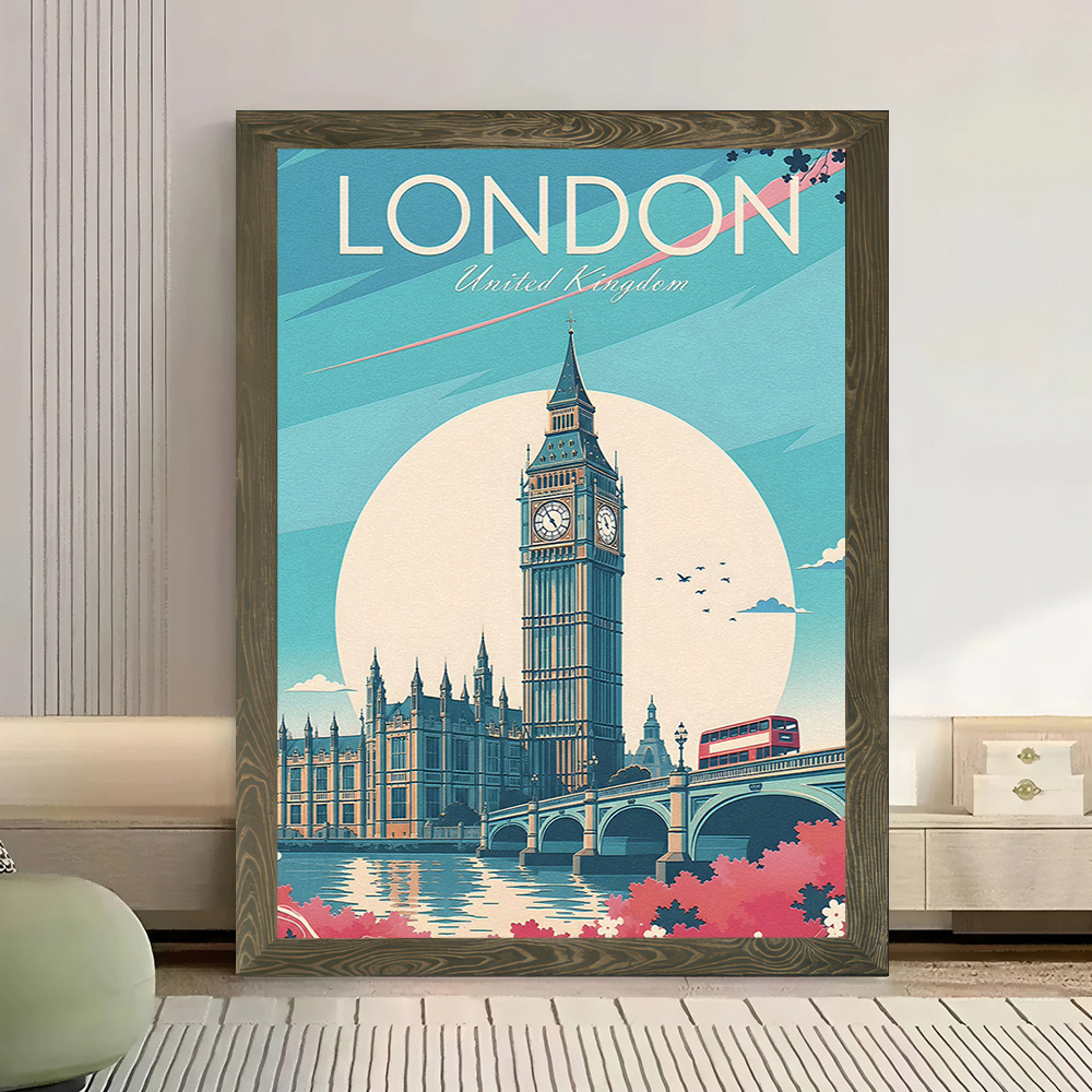 Londen Reis Canvas Poster Wand - Travel Accessories London recensie en prijs