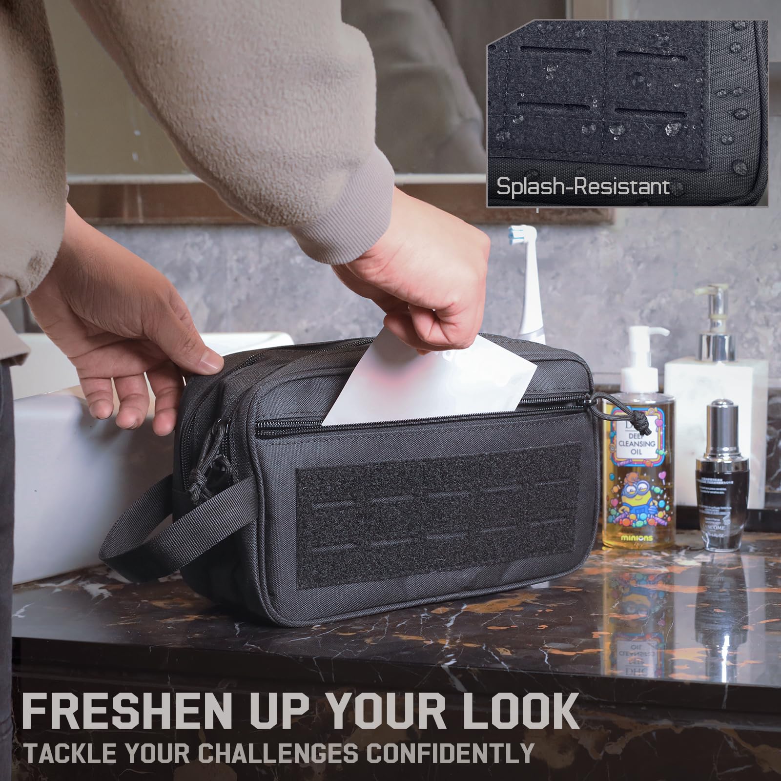 Tactische toilettas voor heren - Travel Accessories Toiletry Bag recensie en prijs