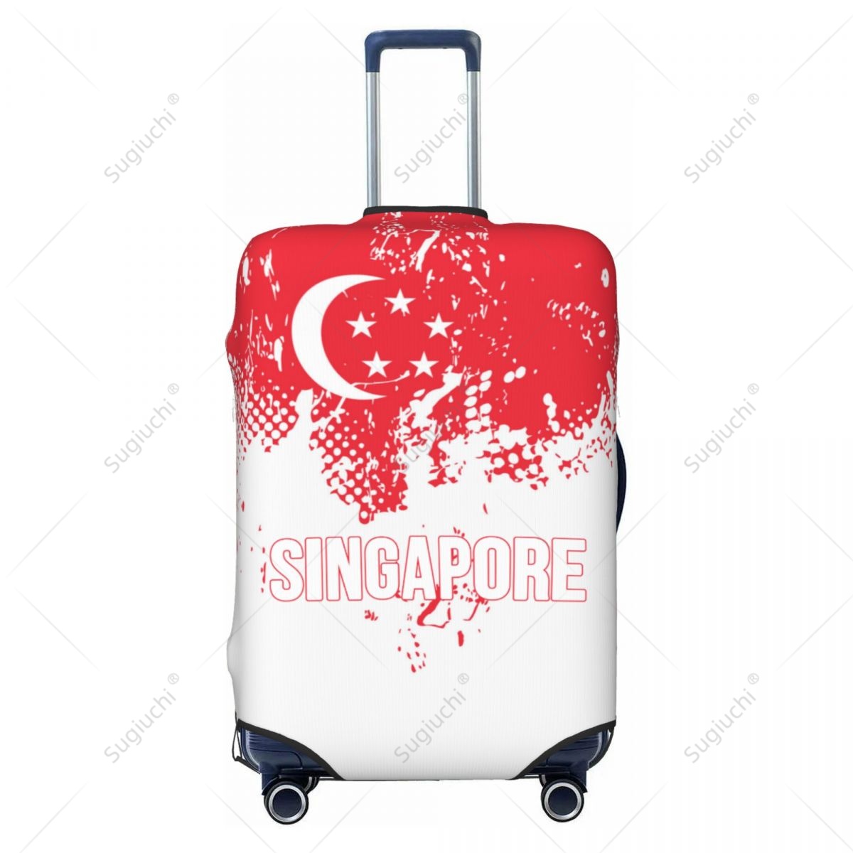 Singapore Vlag Bagagehoes Koff - Travel Accessories Singapore recensie en prijs