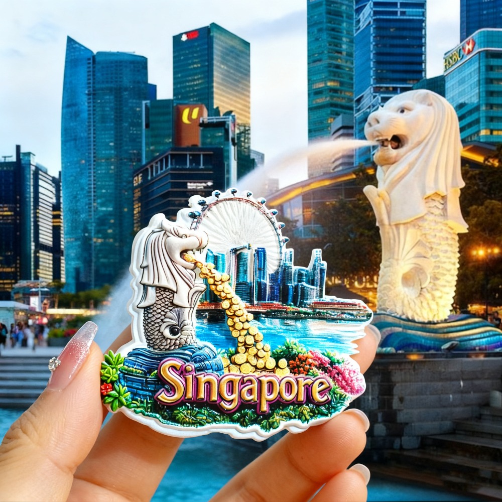 1PC Singapore koelkastmagneten - Travel Accessories Singapore recensie en prijs